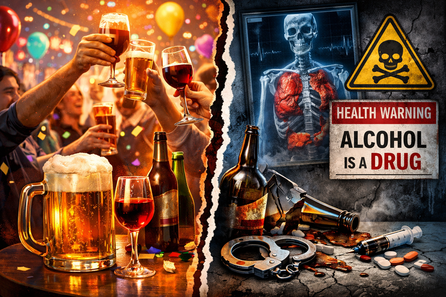 Alcohol is een drug en onze dubbele standaard het probleem